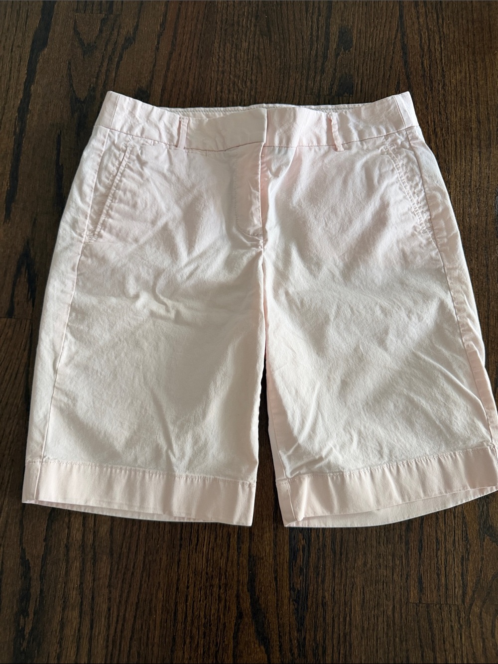 J. Crew Pale Pink Tailored Bermuda Shorts